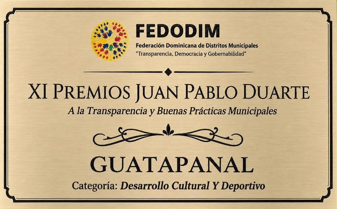 Alcaldía de Guatapanal expresa gratitud por reconocimiento recibido